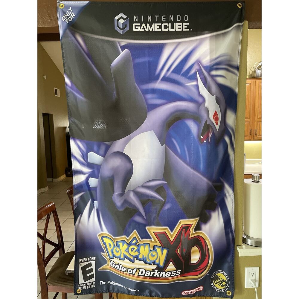 Pokémon XD Gale of Darkness 5ft Flag Banner Nintendo GameCube 2005